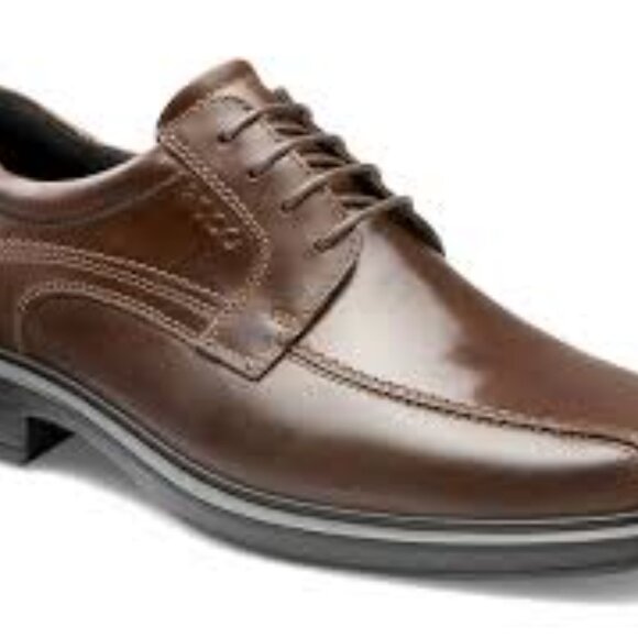 Ecco Men's 'Helsinki' Bike Toe Lace Dress Shoe in Cocoa Brown - Picture 12 of 14